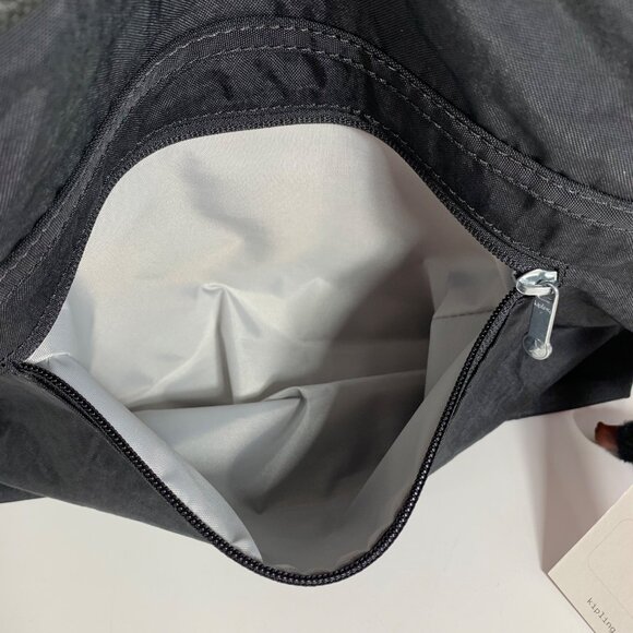 NWT $109 KIPLING Eleva Black Nylon Tote Messenger Shoulder Crossbody Bag - Picture 9 of 10